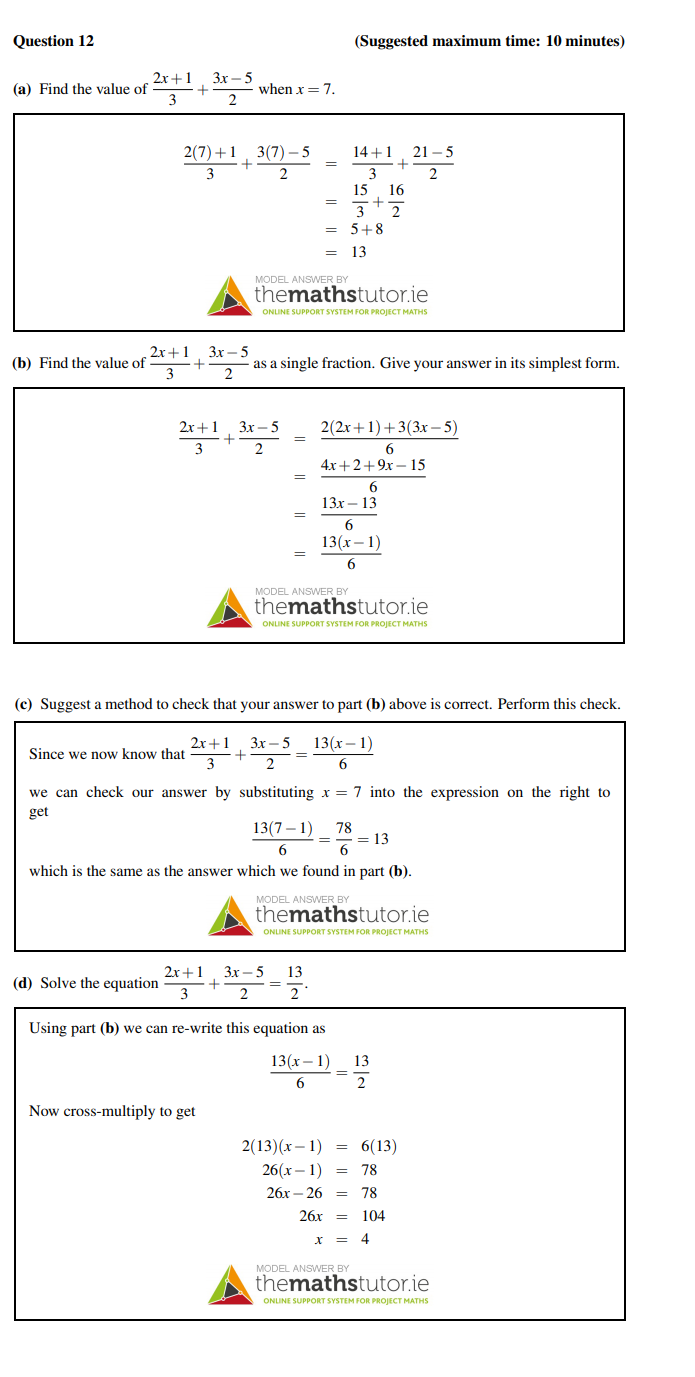 Find-the-value-of-the-expression---$$\frac{2x+1}{3}-+-\frac{3x-5}{2}$$---when-$x-=-7$-Junior Cycle Mathematics-Question 12-2014.png