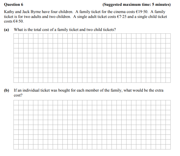 Kathy-and-Jack-Byrne-have-four-children-Junior Cycle Mathematics-Question 6-2013.png