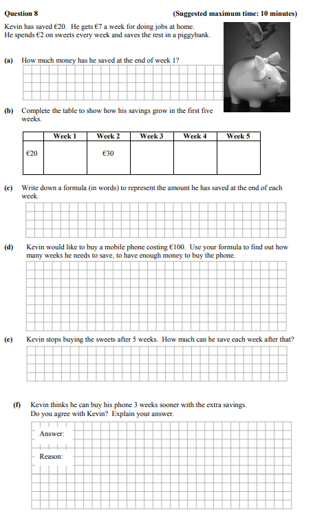 Kevin-has-saved-€20-Junior Cycle Mathematics-Question 8-2012.png