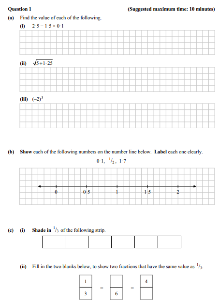 a)-Find-the-value-of-each-of-the-following-Junior Cycle Mathematics-Question 1-2015.png