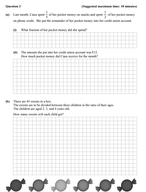 Last-month,-Ciara-spent-$-rac{1}{5}$-of-her-pocket-money-on-snacks-and-spent-$-rac{1}{2}$-of-her-pocket-money-on-phone-credit-Junior Cycle Mathematics-Question 3-2014.png