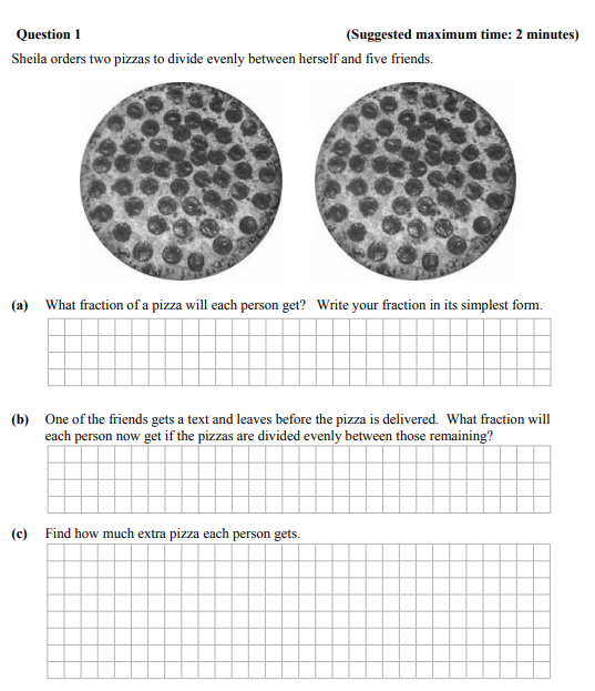 Sheila-orders-two-pizzas-to-divide-evenly-between-herself-and-five-friends-Junior Cycle Mathematics-Question 1-2012.png