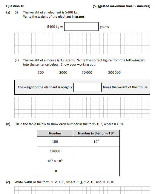 The-weight-of-an-elephant-is-5400-kg-Junior Cycle Mathematics-Question 10-2019.png