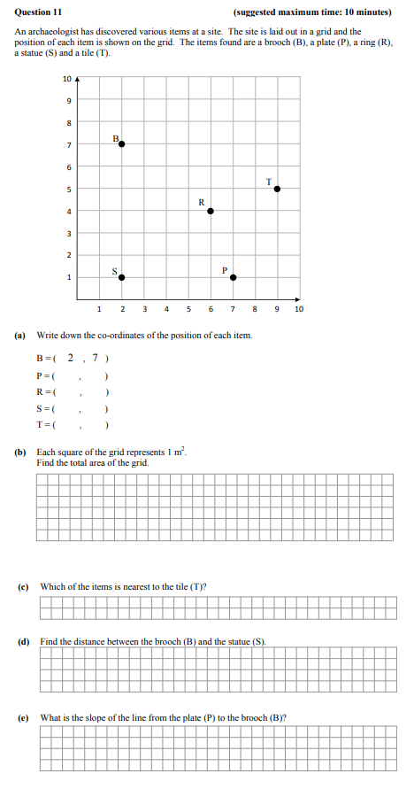 An-archaeologist-has-discovered-various-items-at-a-site-Junior Cycle Mathematics-Question 11-2013.png