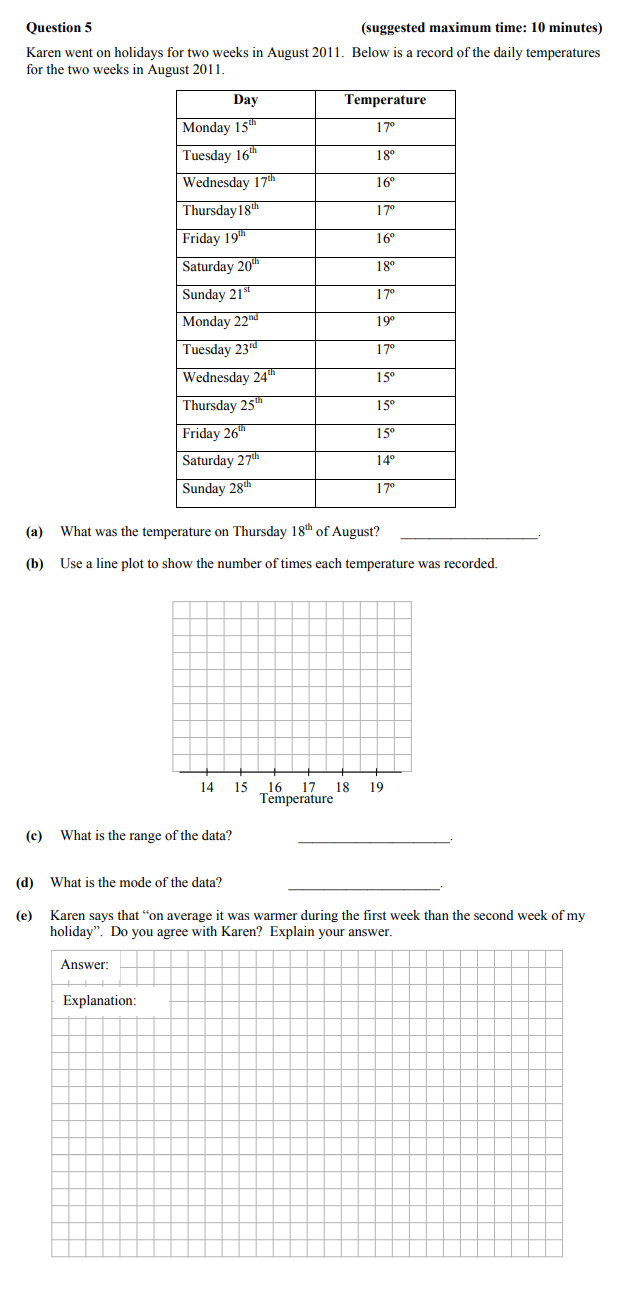 Karen-went-on-holidays-for-two-weeks-in-August-2011-Junior Cycle Mathematics-Question 5-2012.png