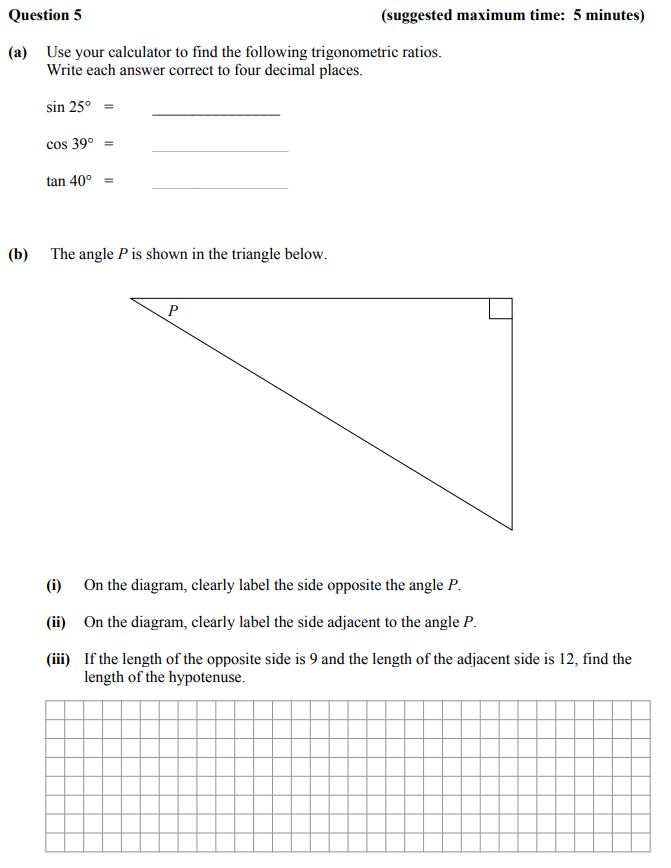 Use-your-calculator-to-find-the-following-trigonometric-ratios-Junior Cycle Mathematics-Question 5-2013.png