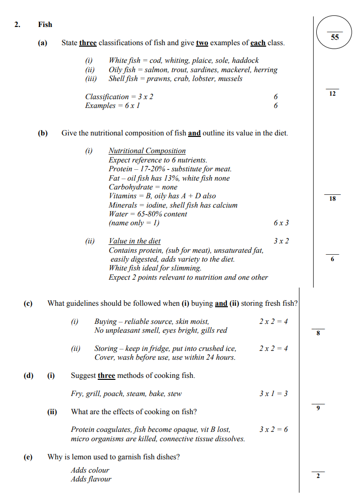 State-three-classifications-of-fish-and-give-two-examples-of-each-class-Junior Cycle Home Economics-Question 2-2008.png