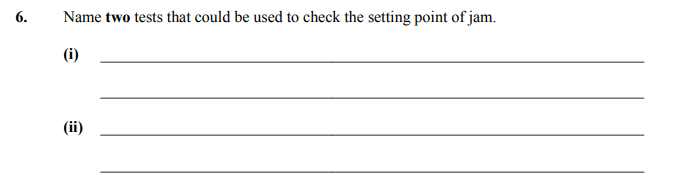 Name-two-tests-that-could-be-used-to-check-the-setting-point-of-jam-Junior Cycle Home Economics-Question 6-2016.png