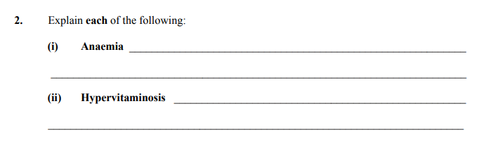 Explain-each-of-the-following:--(i)-Anaemia-_____________________________________________________________--_____________________________________________________________--(ii)-Hypervitaminosis-______________________________________________________--_____________________________________________________________-Junior Cycle Home Economics-Question 2-2015.png