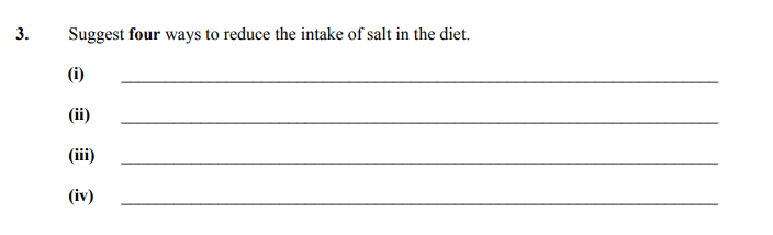 Suggest-four-ways-to-reduce-the-intake-of-salt-in-the-diet-Junior Cycle Home Economics-Question 3-2013.png