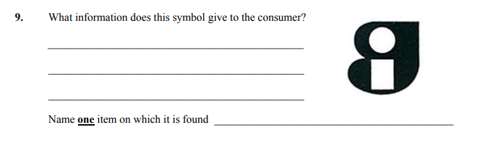 What-information-does-this-symbol-give-to-the-consumer?------Name-one-item-on-which-it-is-found-------Junior Cycle Home Economics-Question 9-2012.png