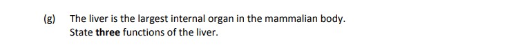 The-liver-is-the-largest-internal-organ-in-the-mammalian-body-Leaving Cert Agricultural Science-Question (g)-2019.png