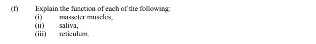 Explain-the-function-of-each-of-the-following:-(i)-masseter-muscles,-(ii)-saliva,-(iii)-reticulum.-Leaving Cert Agricultural Science-Question f-2007.png