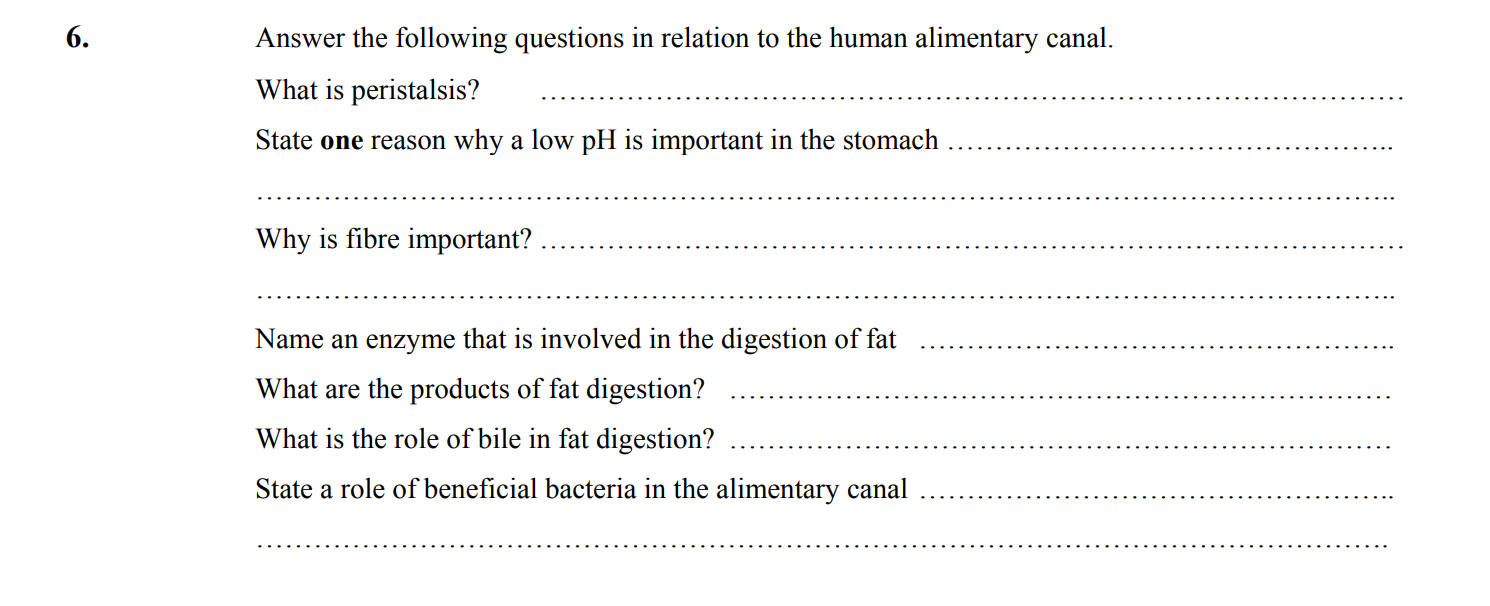 Answer-the-following-questions-in-relation-to-the-human-alimentary-canal-Leaving Cert Biology-Question 6-2004.png