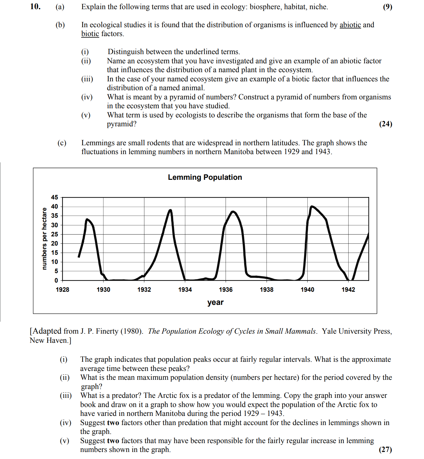10.-(a)-Explain-the-following-terms-that-are-used-in-ecology:-biosphere,-habitat,-niche-Leaving Cert Biology-Question 10-2004.png