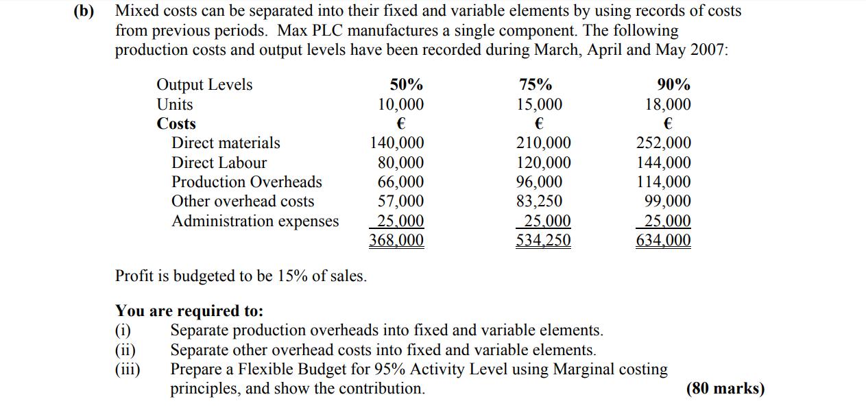 Mixed-costs-can-be-separated-into-their-fixed-and-variable-elements-by-using-records-of-costs-from-previous-periods-Leaving Cert Accounting-Question b-2008.png