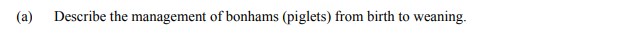 Describe-the-management-of-bonhams-(piglets)-from-birth-to-weaning.--Leaving Cert Agricultural Science-Question 8-2014.png