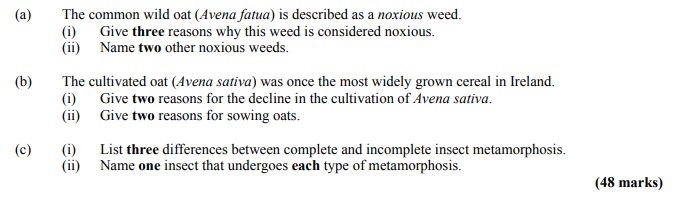The-common-wild-oat-(Avena-fatua)-is-described-as-a-noxious-weed-Leaving Cert Agricultural Science-Question 3-2013.png