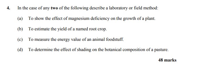 In-the-case-of-any-two-of-the-following-describe-a-laboratory-or-field-method:--(a)-To-show-the-effect-of-magnesium-deficiency-on-the-growth-of-a-plant-Leaving Cert Agricultural Science-Question 4-2016.png