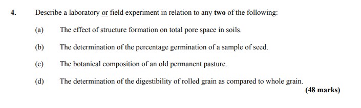 Describe-a-laboratory-or-field-experiment-in-relation-to-any-two-of-the-following:--(a)-The-effect-of-structure-formation-on-total-pore-space-in-soils-Leaving Cert Agricultural Science-Question 4-2007.png