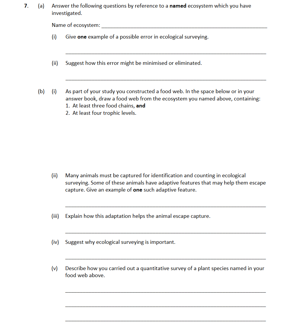 Answer-the-following-questions-by-reference-to-a-named-ecosystem-which-you-have-investigated-Leaving Cert Biology-Question 7-2017.png