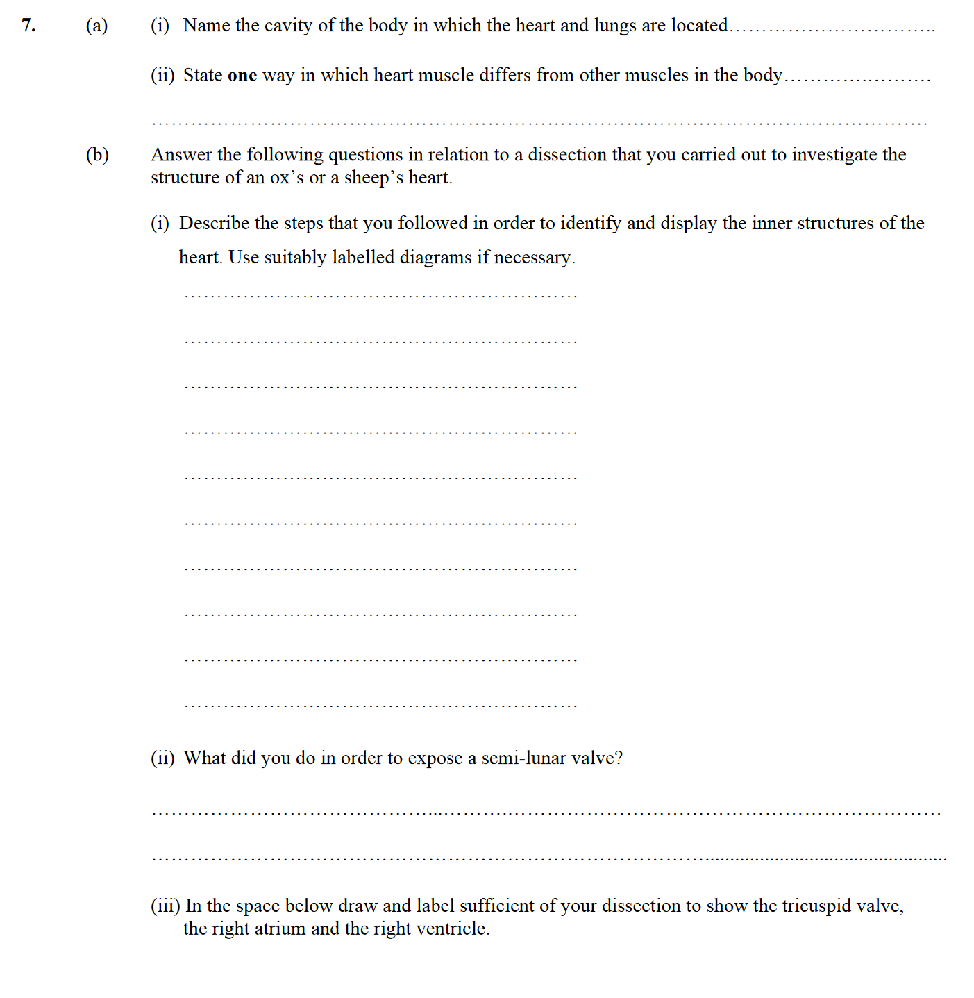 (a)--(i)-Name-the-cavity-of-the-body-in-which-the-heart-and-lungs-are-located-Leaving Cert Biology-Question 7-2010.png