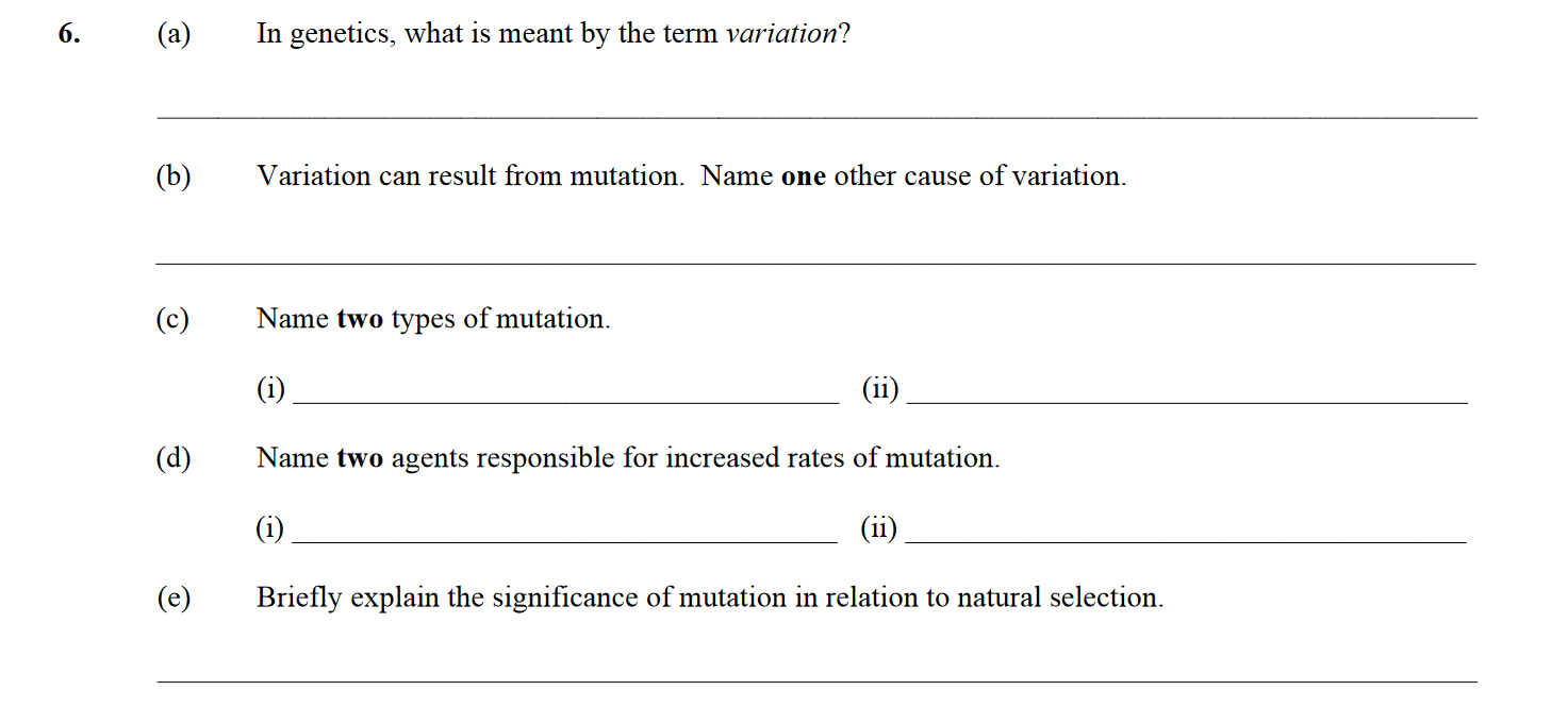 In-genetics,-what-is-meant-by-the-term-variation?--Variation-can-result-from-mutation-Leaving Cert Biology-Question 6-2012.png