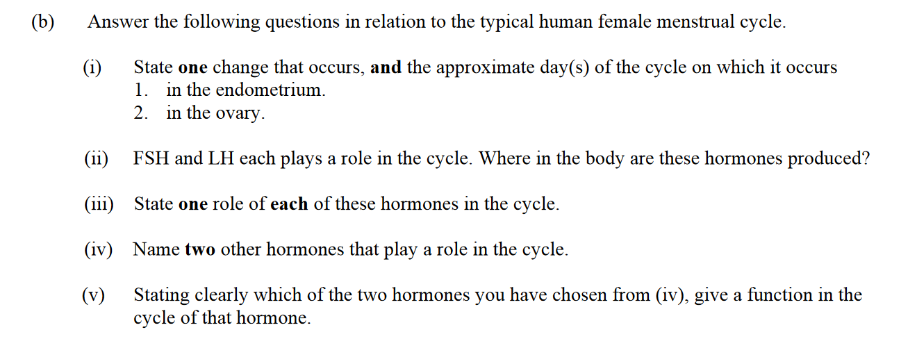 Answer-the-following-questions-in-relation-to-the-typical-human-female-menstrual-cycle-Leaving Cert Biology-Question b-2016.png