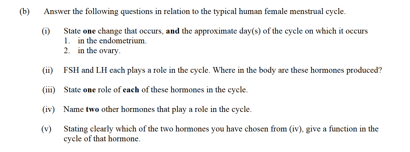 Answer-the-following-questions-in-relation-to-the-typical-human-female-menstrual-cycle-Leaving Cert Biology-Question b-2016.png