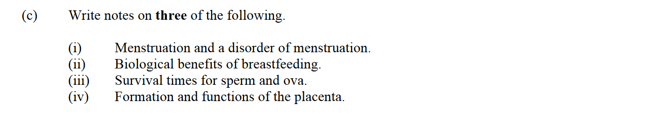 Write-notes-on-three-of-the-following-Leaving Cert Biology-Question c-2006.png