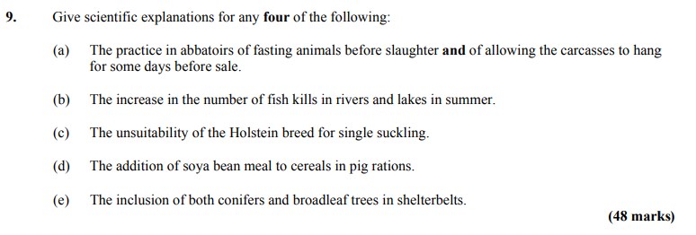 Give-scientific-explanations-for-any-four-of-the-following:--(a)-The-practice-in-abattoirs-of-fasting-animals-before-slaughter-and-of-allowing-the-carcasses-to-hang-for-some-days-before-sale-Leaving Cert Agricultural Science-Question 9-2010.png