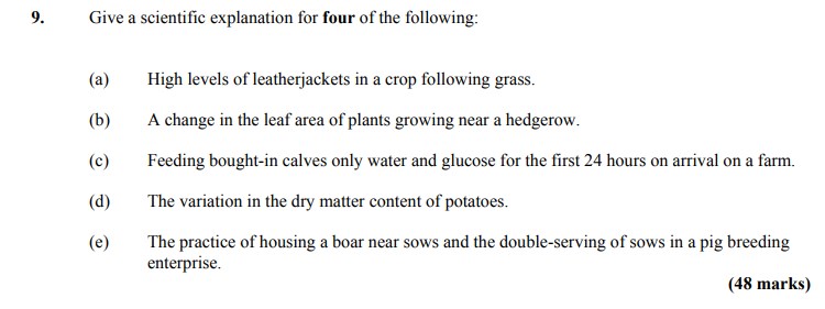 Give-a-scientific-explanation-for-four-of-the-following:--(a)-High-levels-of-leatherjackets-in-a-crop-following-grass-Leaving Cert Agricultural Science-Question 9-2007.png