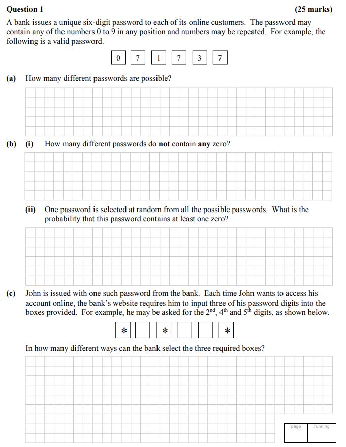 A-bank-issues-a-unique-six-digit-password-to-each-of-its-online-customers-Leaving Cert Mathematics-Question 1-2015.png