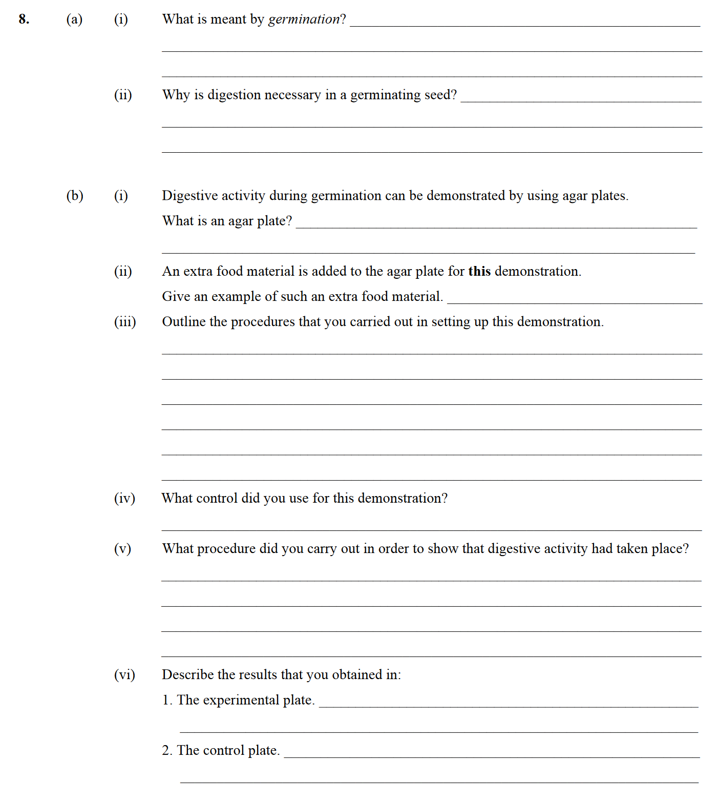 (a)--(i)-What-is-meant-by-germination?--Growth-of-seed-(or-embryo-part-or-of-embryo)---(ii)-Why-is-digestion-necessary-in-a-germinating-seed?--To-make-(food)-soluble-or-to-make-(food)-transportable-Leaving Cert Biology-Question 8-2009.png