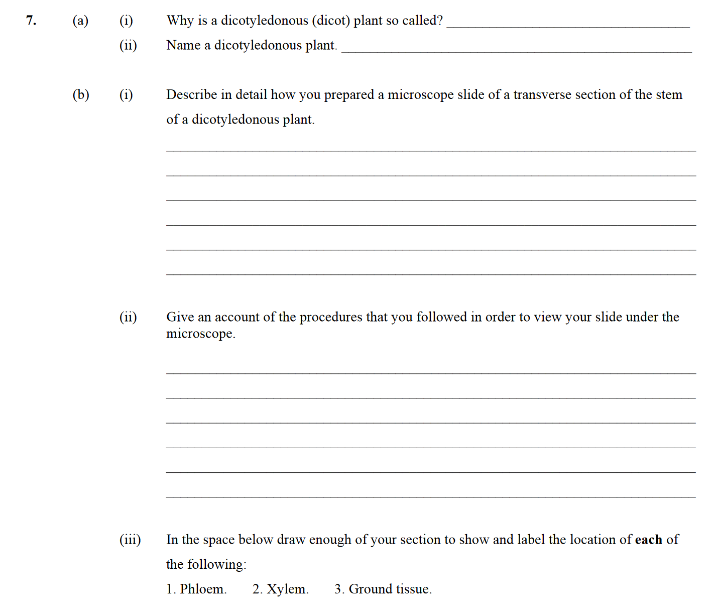 7.-(a)-(i)-Why-is-a-dicotyledonous-(dicot)-plant-so-called?---(ii)-Name-a-dicotyledonous-plant-Leaving Cert Biology-Question 7-2009.png
