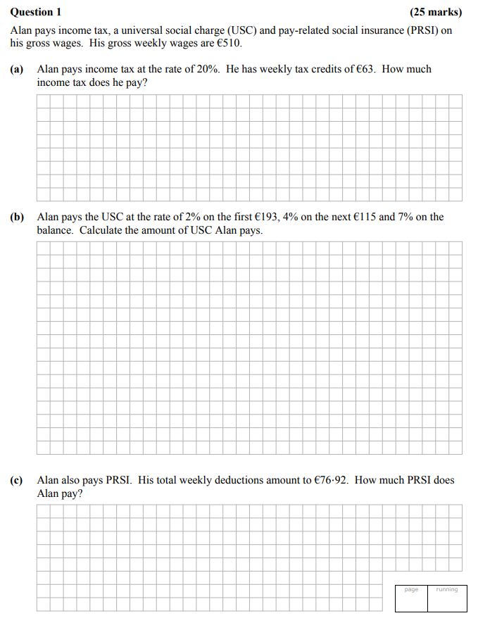 Alan-pays-income-tax,-a-universal-social-charge-(USC)-and-pay-related-social-insurance-(PRSI)-on-his-gross-wages-Leaving Cert Mathematics-Question 1-2012.png