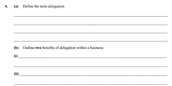 Define-the-term-delegation-Leaving Cert Business-Question 4-2012.png