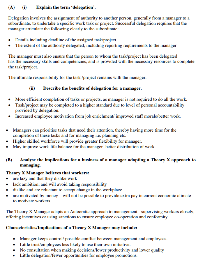 Explain-the-term-‘delegation’-Leaving Cert Business-Question A-2009.png