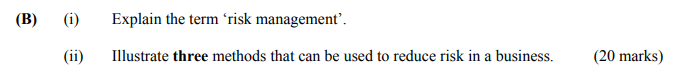 Explain-the-term-‘risk-management’-Leaving Cert Business-Question B-2008.png