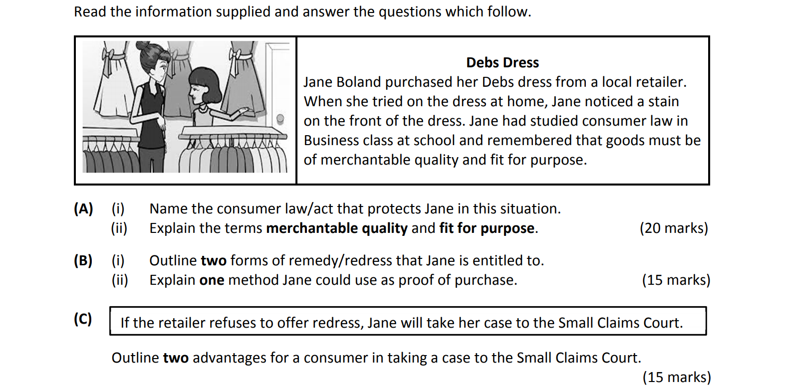 Read-the-information-supplied-and-answer-the-questions-which-follow-Leaving Cert Business-Question A-2019.png