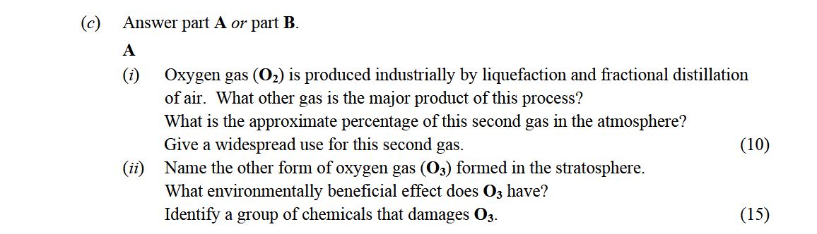 Answer-part-A-or-part-B-Leaving Cert Chemistry-Question c-2015.png