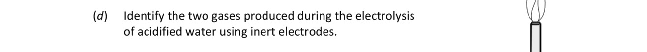 Identify-the-two-gases-produced-during-the-electrolysis-of-acidified-water-using-inert-electrodes.-Leaving Cert Chemistry-Question 4-2020.png