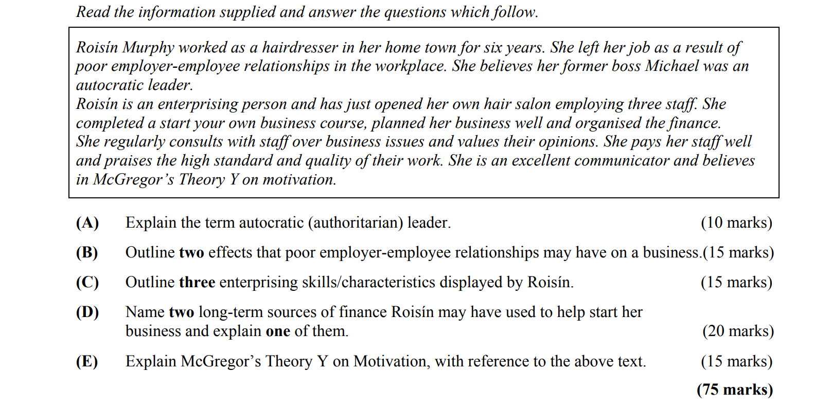 Roisin-Murphy-worked-as-a-hairdresser-in-her-home-town-for-six-years-Leaving Cert Business-Question 4-2010.png