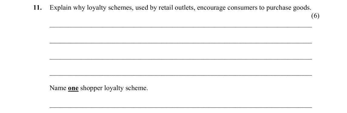 Explain-why-loyalty-schemes,-used-by-retail-outlets,-encourage-consumers-to-purchase-goods-Leaving Cert Home Economics-Question 11-2015.png