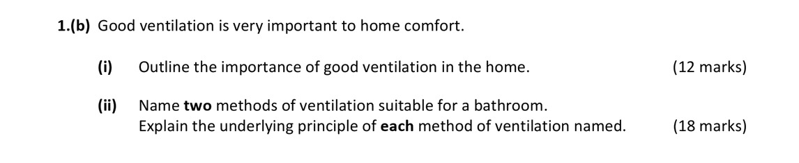 Good-ventilation-is-very-important-to-home-comfort-Leaving Cert Home Economics-Question 1(b)-2020.png