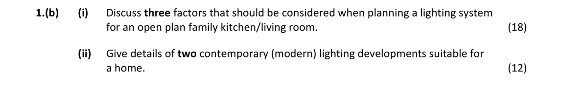 Discuss-three-factors-that-should-be-considered-when-planning-a-lighting-system-for-an-open-plan-family-kitchen/living-room-Leaving Cert Home Economics-Question 1(b)-2019.png