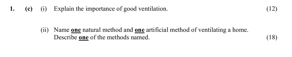 Explain-the-importance-of-good-ventilation-Leaving Cert Home Economics-Question 1(c)-2007.png