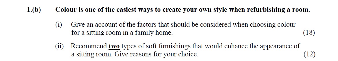 Colour-is-one-of-the-easiest-ways-to-create-your-own-style-when-refurbishing-a-room-Leaving Cert Home Economics-Question 1(b)-2008.png