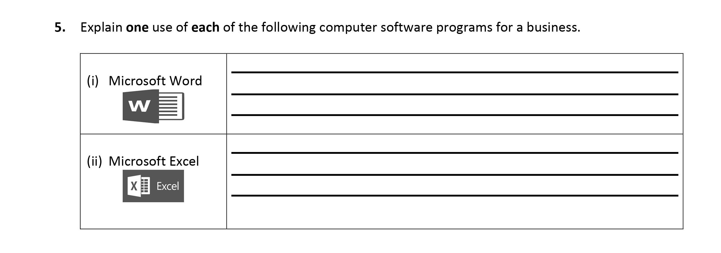 Explain-one-use-of-each-of-the-following-computer-software-programs-for-a-business-Leaving Cert Business-Question 5-2017.png