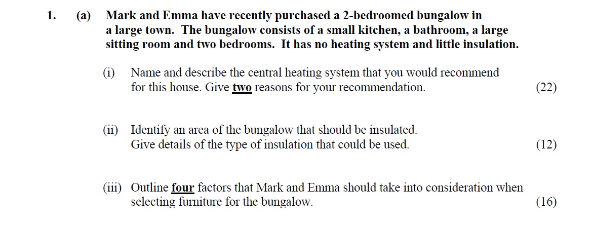 Mark-and-Emma-have-recently-purchased-a-2-bedroomed-bungalow-in-a-large-town-Leaving Cert Home Economics-Question 1 (a)-2007.png